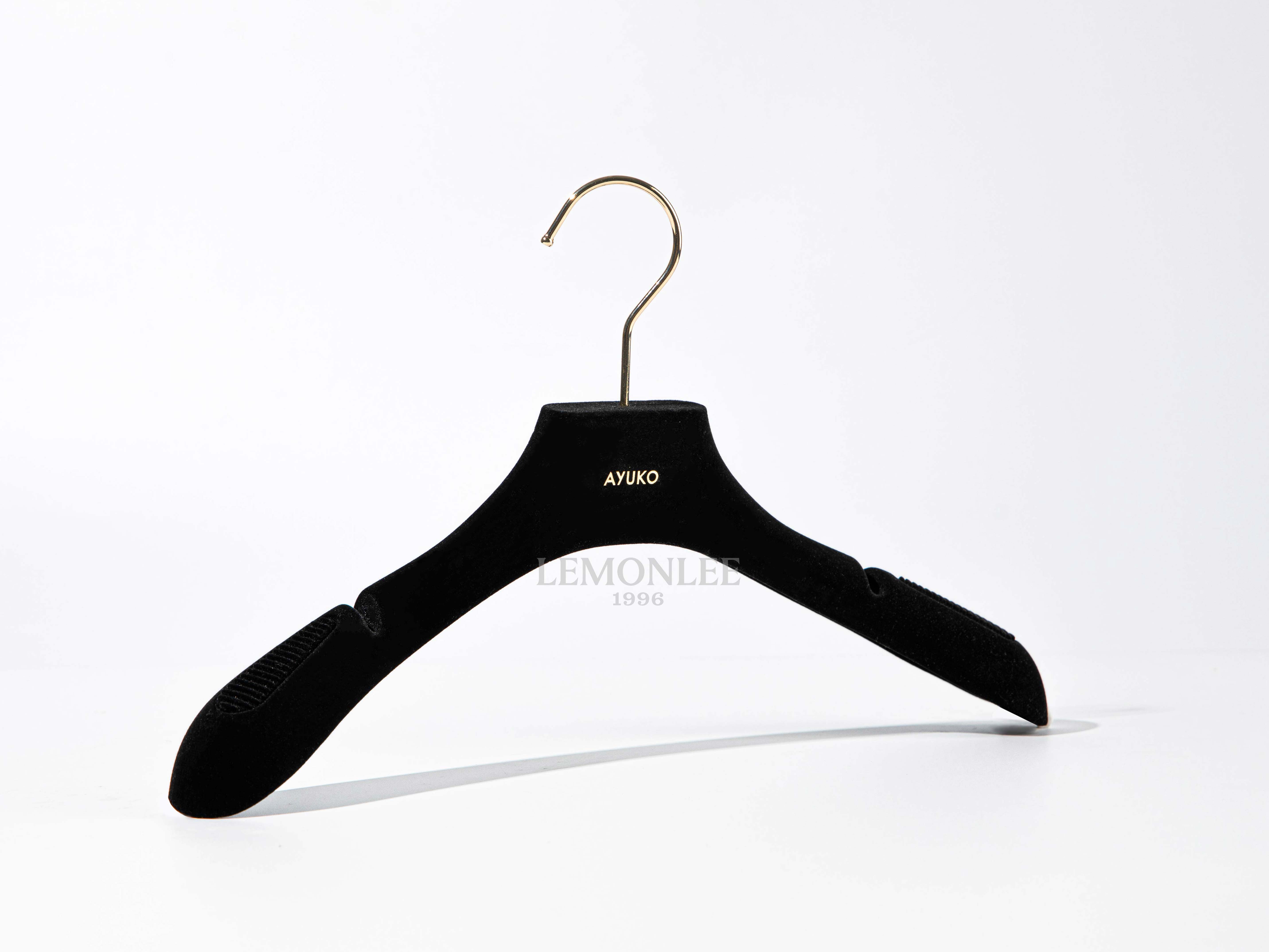 2023電商爆款植絨衣架黑